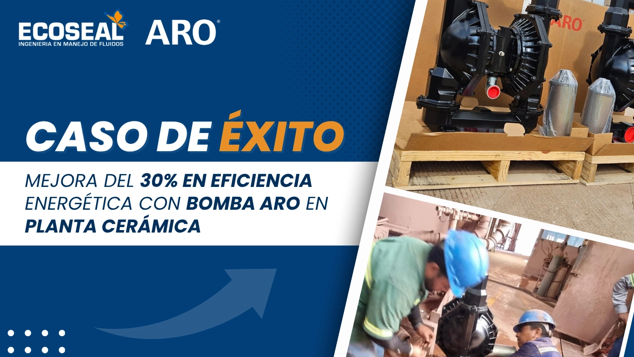 Cómo una bomba ARO mejoró la eficiencia energética en una planta cerámica hasta en un 30%