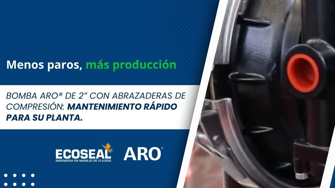 Optimice su producción con la Bomba ARO® de 2” con Abrazaderas de Compresión